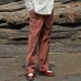 Cotton Trousers Mens Loose Drawstring Vintage Pants Outdoor Hiking Travel