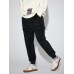 Men Corduroy patchwork Pocket Loose Cargo Sweatpants