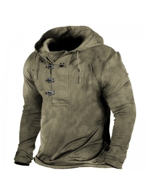 Men's Outdoor Retro Long Sleeve Hoodie HF1501-03-01