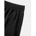 Men Spliced Mid Elastic Waist Soft Sports knee Length Activewear Pants