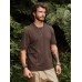 Men Hit Lining Side Pocket Camping Style Soft Breathable T  Shirts