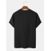 Men Contrast Colorblock Skin Friendly Short Sleeve Brief Style Casual T  Shirt