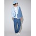 Men Velvet Solid Drawstring Waist Ankle Length Casual Pants