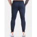 Men Jogger Sweatpants Colorblock Elastic Waist Ankle Length Pants