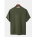 Men Flat Pocket Stitching Colorblock Camping Soft Breathable T  Shirts