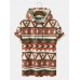 Mens All Over Colorful Geometric Print Corduroy Short Sleeve Hooded T  Shirts