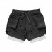 TENGOO Men’s Running Athletic Shorts Quick Dry Mesh Basketball Shorts Workout Gym Shorts Trendy Double Layer Shorts Summer Joggers Casual Shorts