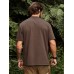 Men Hit Lining Side Pocket Camping Style Soft Breathable T  Shirts