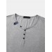 Men Half Buttons Soft Breathable Short Sleeve Casual T  Shirts